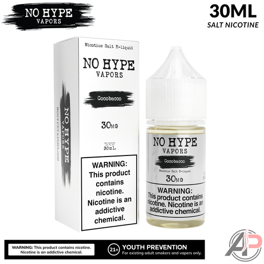 No Hype Vapors Cocobacco Salt Nicotine 30mL