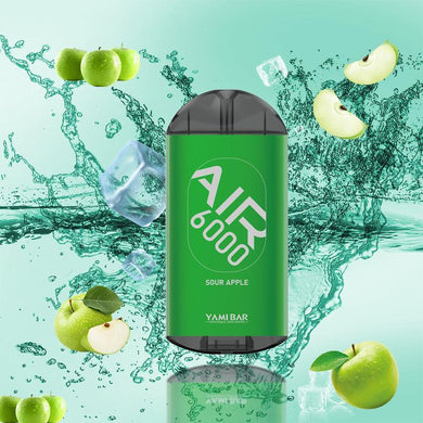 Yami Bar Air 6000 Puff Disposable Vape Device Sour Apple