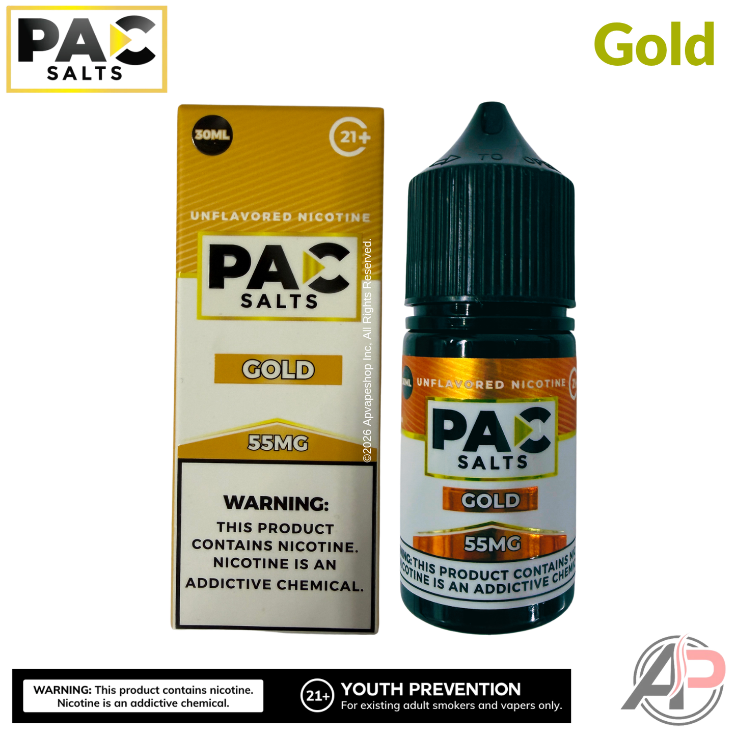 Pac Salts Gold Salt Nicotine 30mL