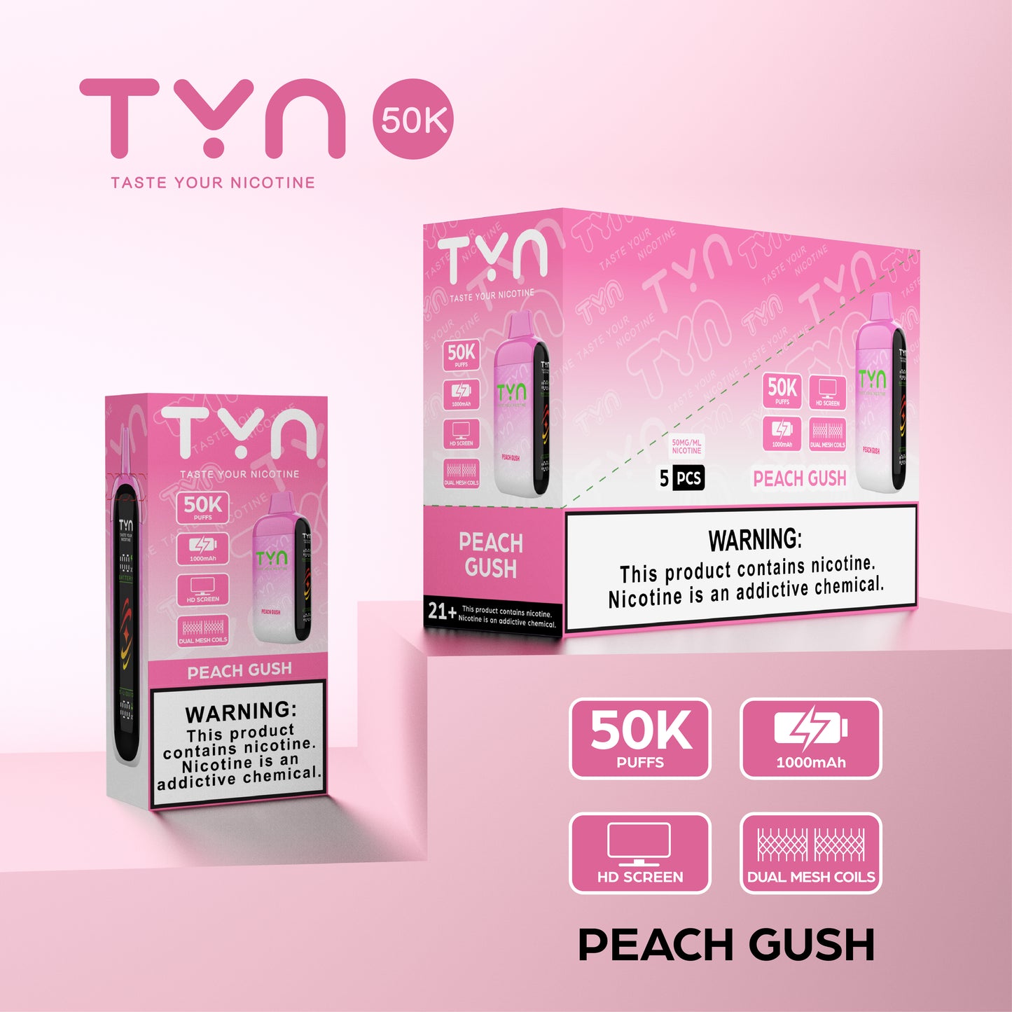Tyn 50000 Puffs Disposable Vape Device