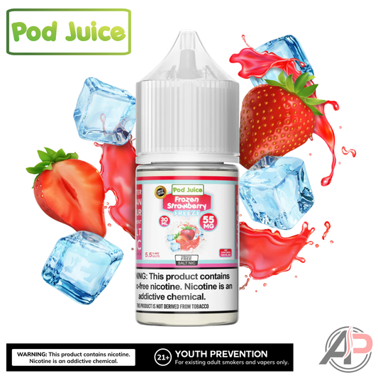 Pod Juice Frozen Strawberry Freeze Salt Nicotine 30mL