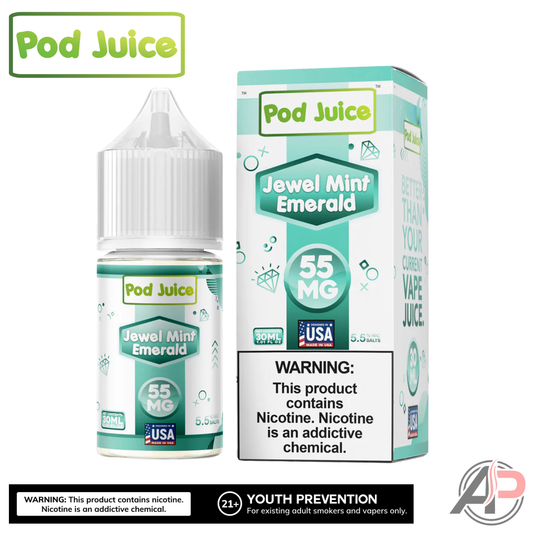 Pod Juice Jewel Mint Emerald Salt Nicotine 30mL