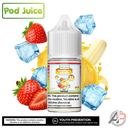 Pod Juice Strawberry Banana Freeze Salt Nicotine 30mL