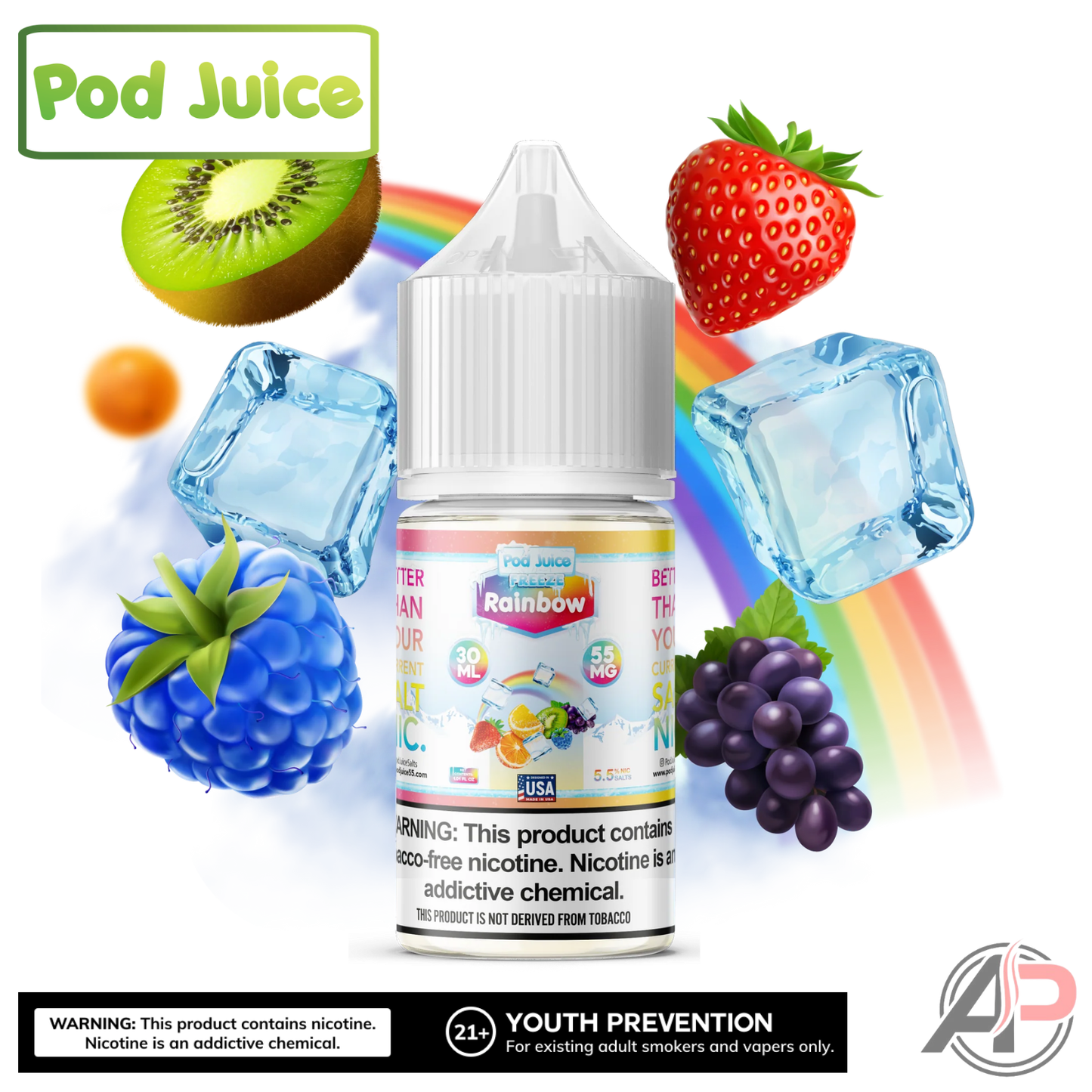 Pod Juice Rainbow Freeze Salt Nicotine 30mL