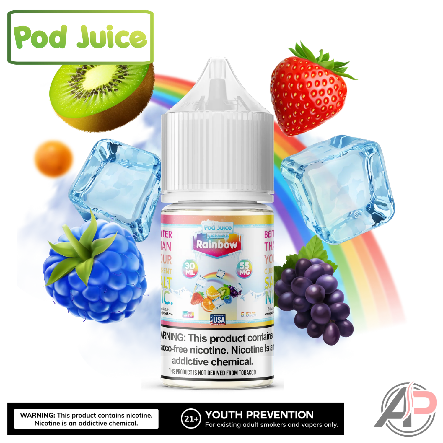 Pod Juice Rainbow Freeze Salt Nicotine 30mL