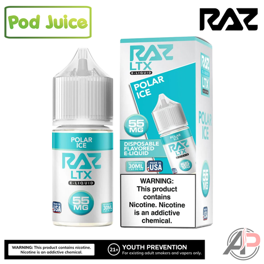 Pod Juice x Raz LTX Polar Ice Salt Nicotine 30mL