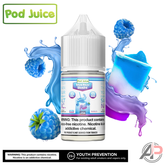 Pod Juice Blue Razz Slushy Salt Nicotine 30mL