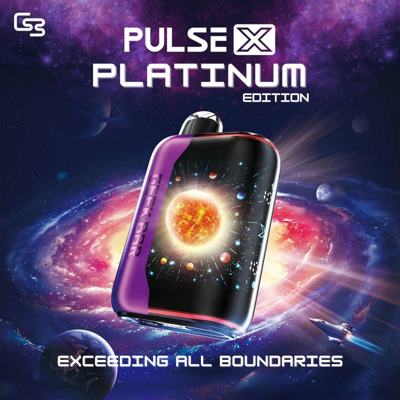 Geek Bar Pulse X Platinum Edition 25000 Puffs Disposable Vape Apvs Geek Bar Pulse X Platinum Edition 25000 Puffs Disposable Vape Apvs