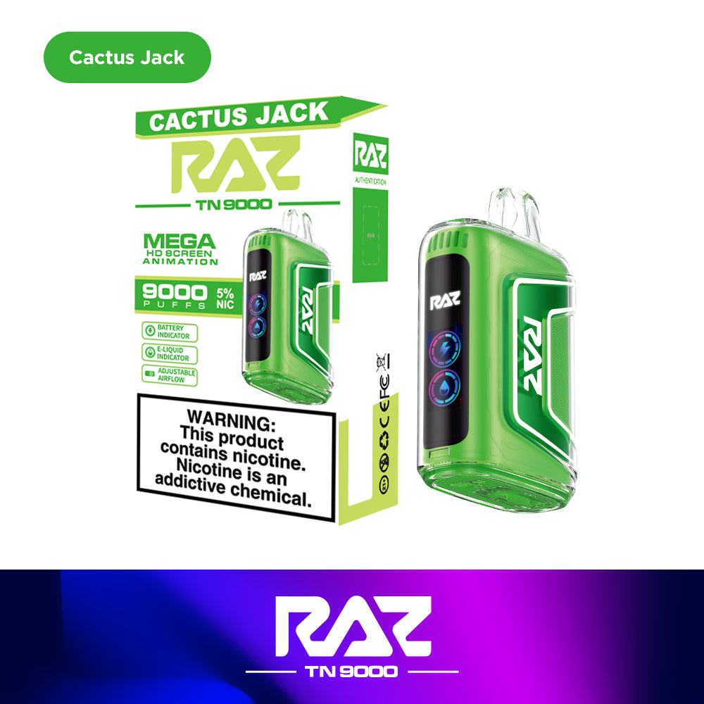 Raz Vape Cactus Jack Cactus Jack Raz TN9000 Disposable Vape Raz Vape Cactus Jack Cactus Jack Raz TN9000 Disposable Vape