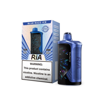 Ria NV30k Puffs Disposable Vape Device Blue Razz Ice