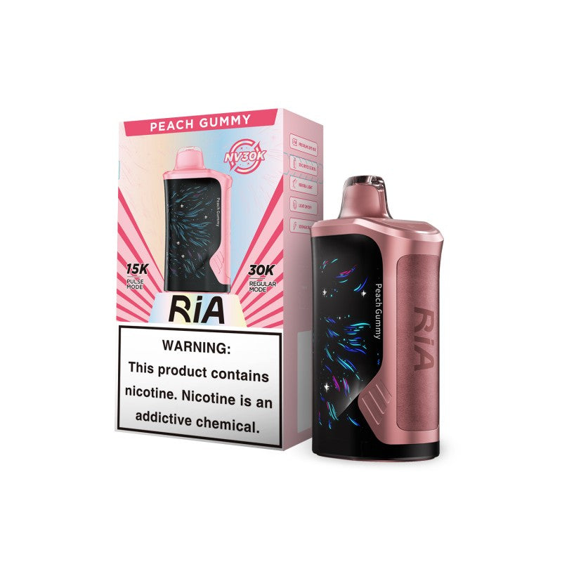 Ria NV30k Puffs Disposable Vape Device Peach Gummy