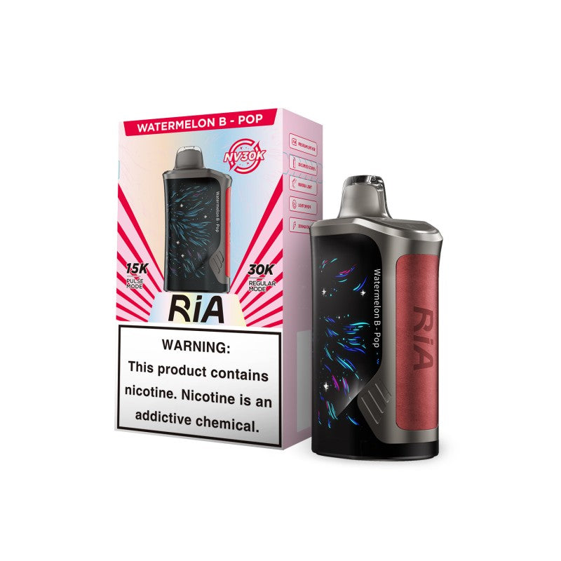 Ria NV30k Puffs Disposable Vape Device Watermelon B-Pop