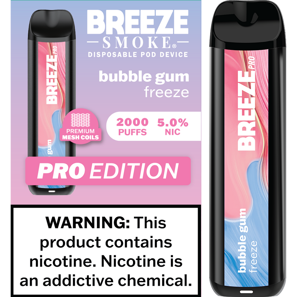 Breeze Smoke Pro Edition 2000 Puffs Disposable Vape Device