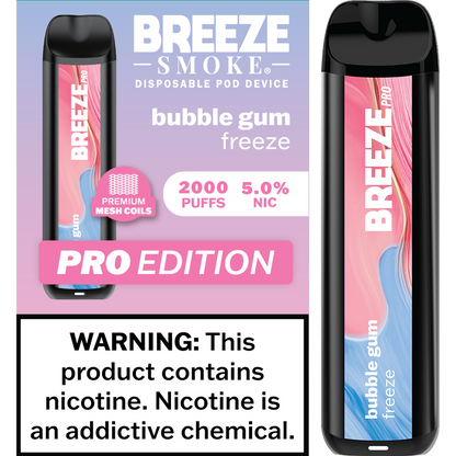 Breeze Smoke Pro Edition 2000 Puffs Disposable Vape Device
