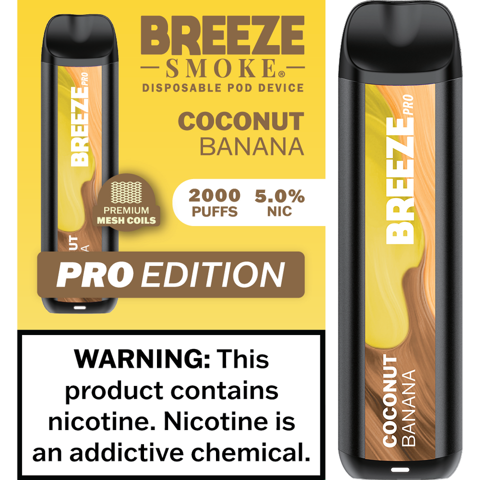 Breeze Smoke Pro Edition 2000 Puffs Disposable Vape Device