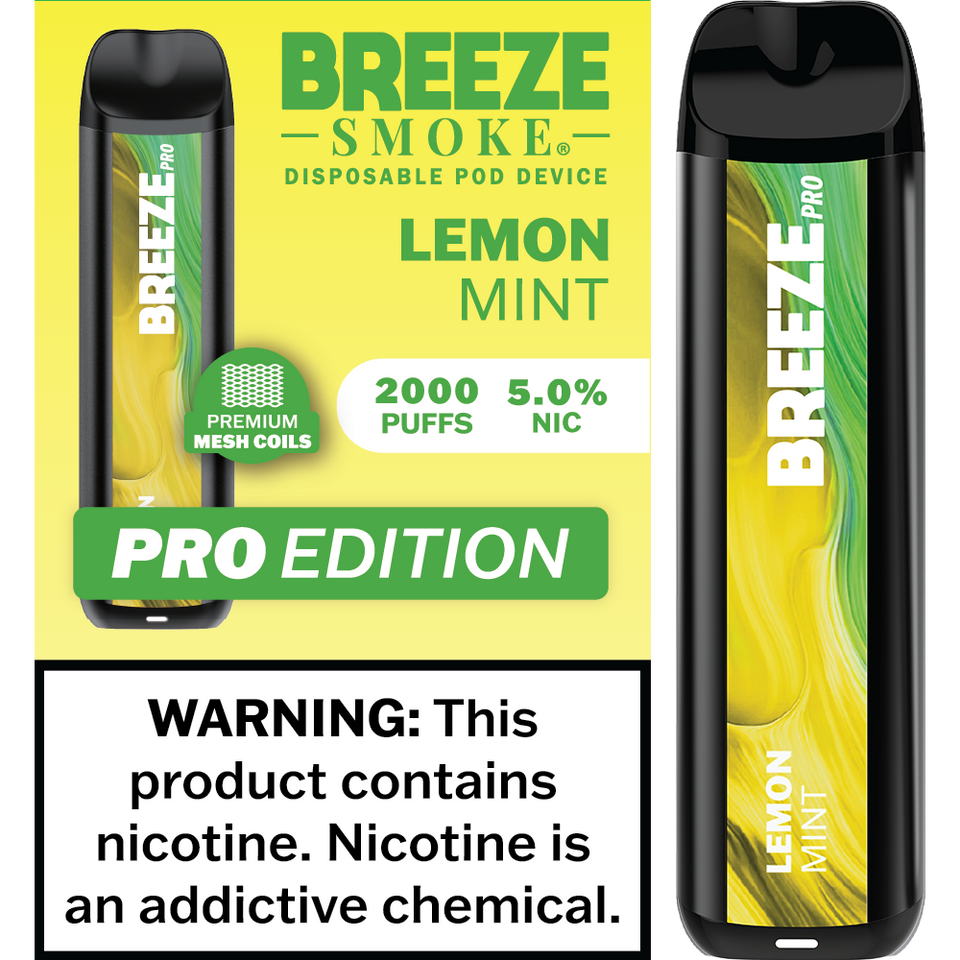 Breeze Smoke Pro Edition 2000 Puffs Disposable Vape Device