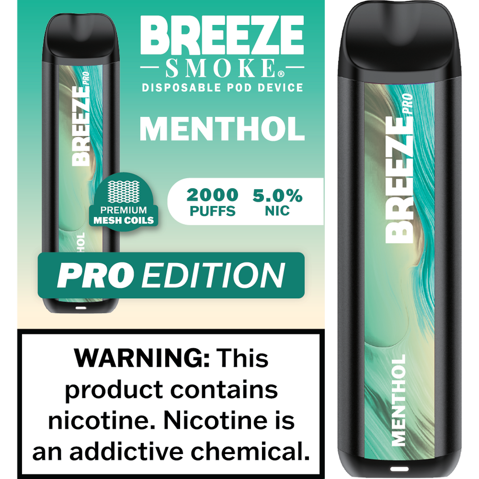 Breeze Smoke Pro Edition 2000 Puffs Disposable Vape Device