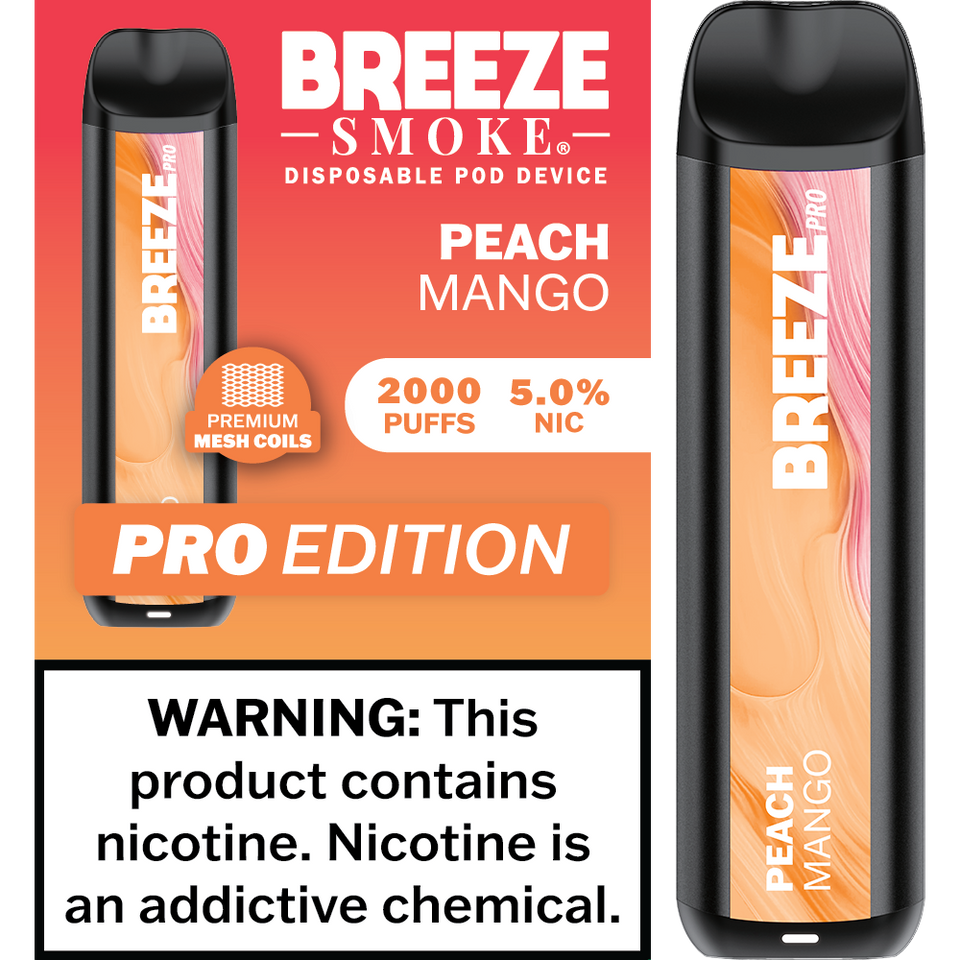 Breeze Smoke Pro Edition 2000 Puffs Disposable Vape Device