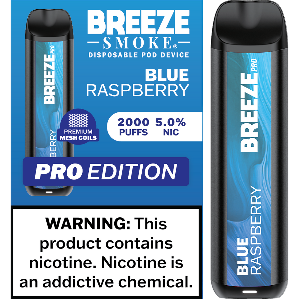 Breeze Smoke Pro Edition 2000 Puffs Disposable Vape Device