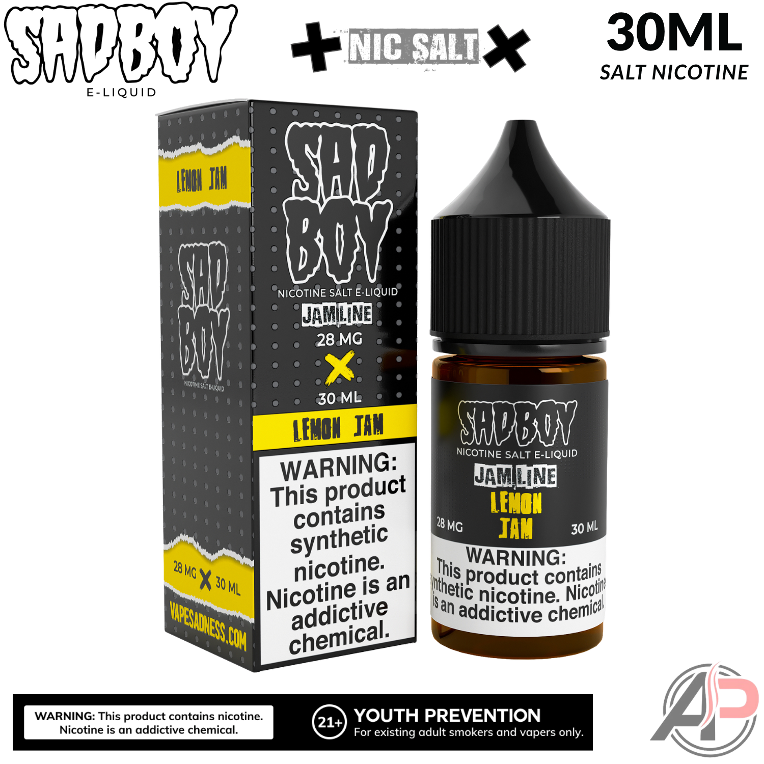 Sadboy Lemon Jam Salt Nicotine 30mL