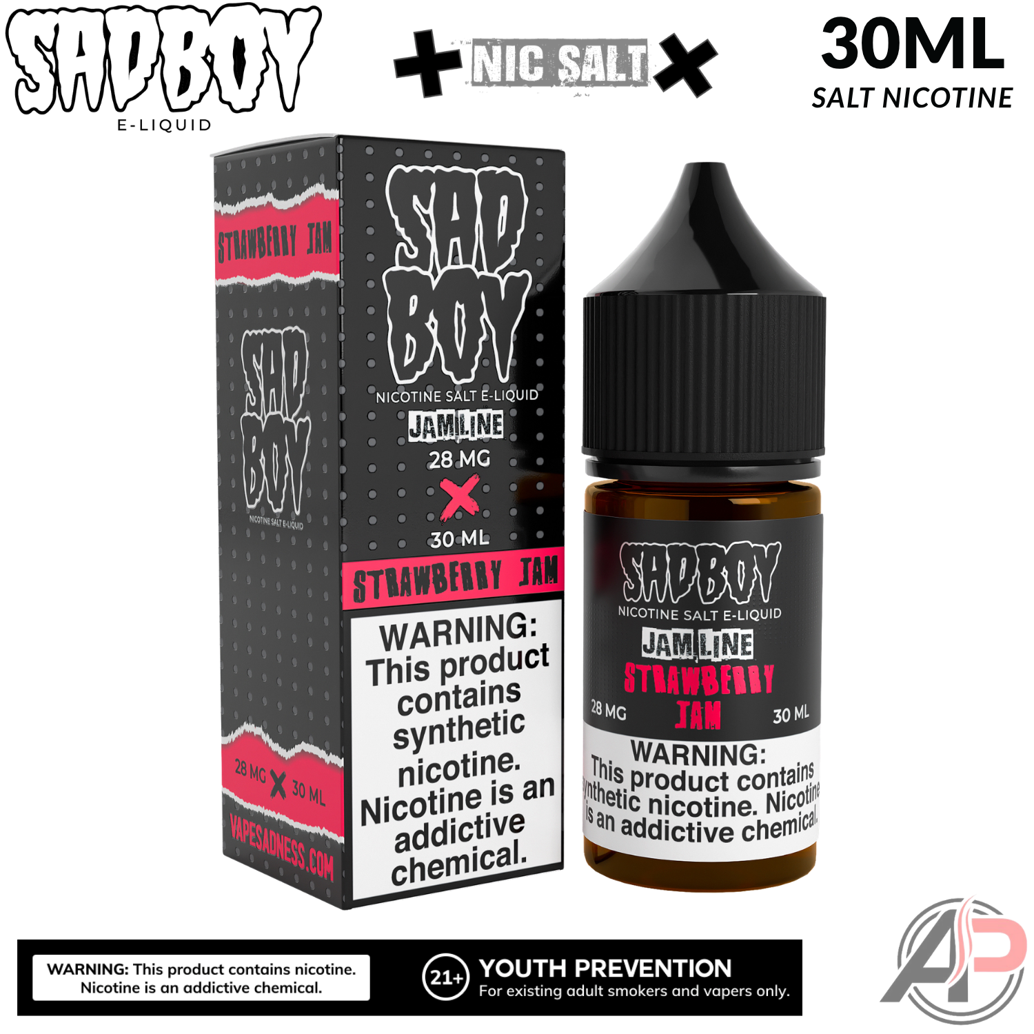 Sadboy Strawberry Jam Salt Nicotine 30mL