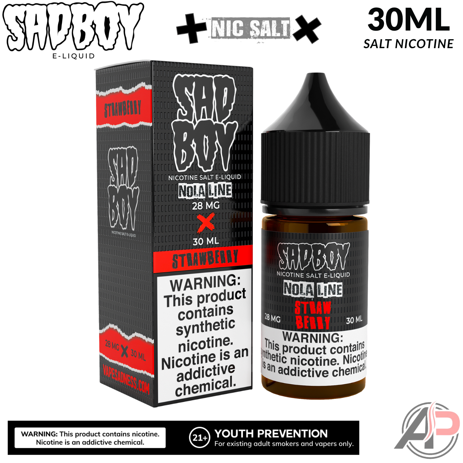 Sadboy Strawberry Salt Nicotine 30mL