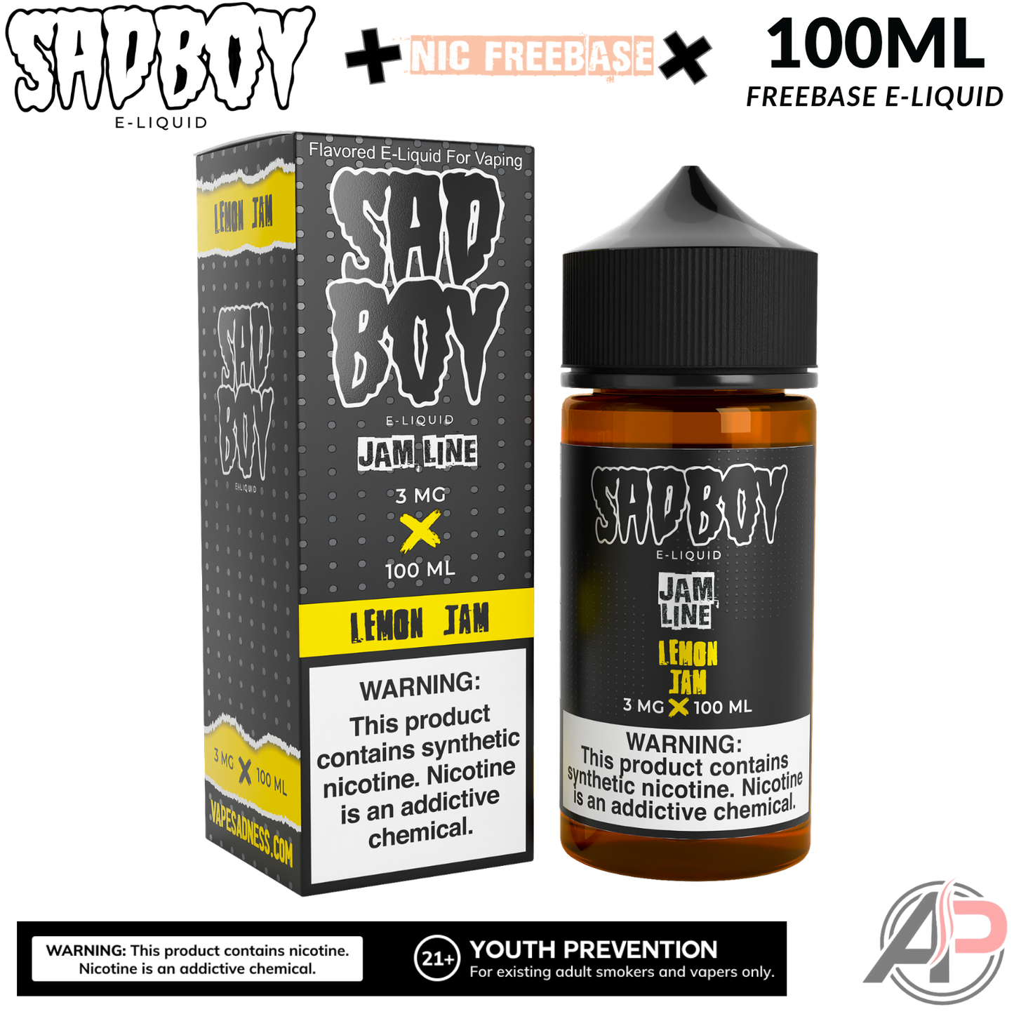 Sadboy Lemon Jam E-Liquid 100mL