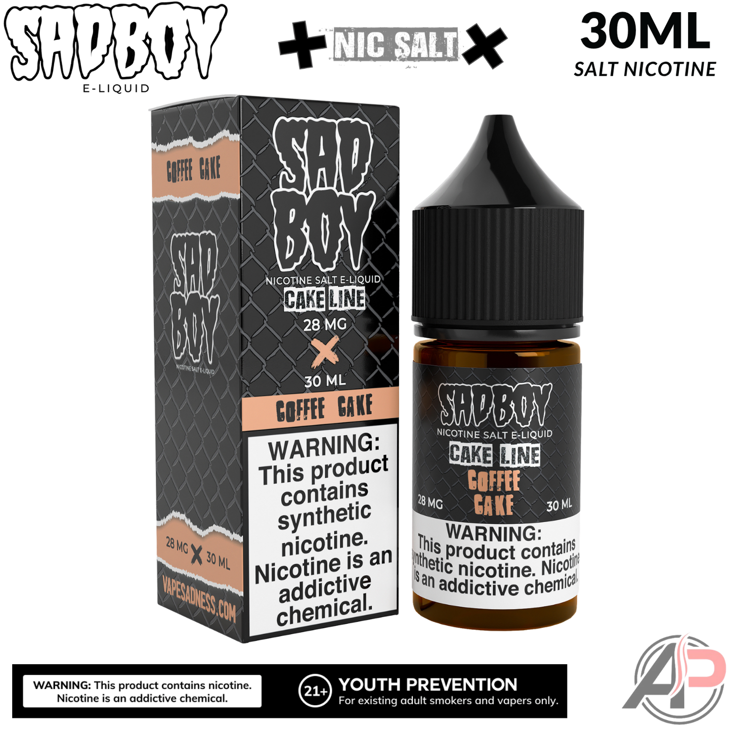Sadboy Coffee Cake Salt Nicotine 30mL