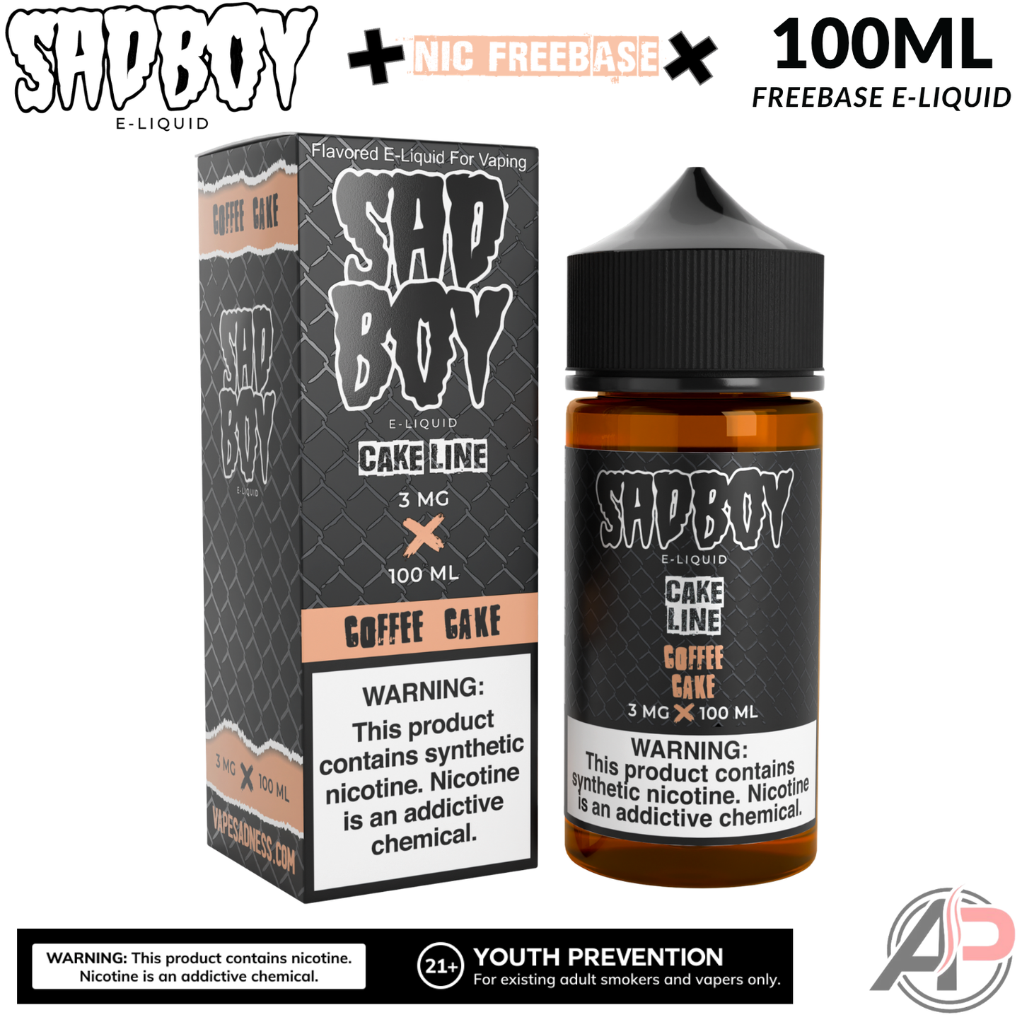 Sadboy Coffee Cake E-Liquid 100mL