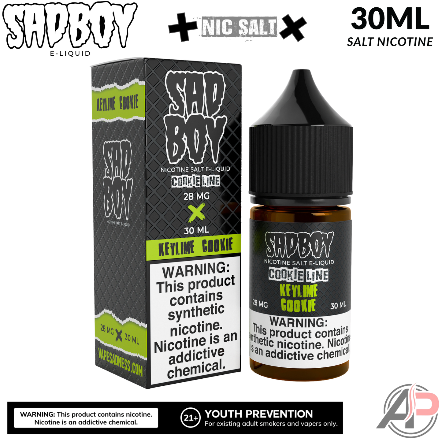 Sadboy Keylime Cookie Salt Nicotine 30mL