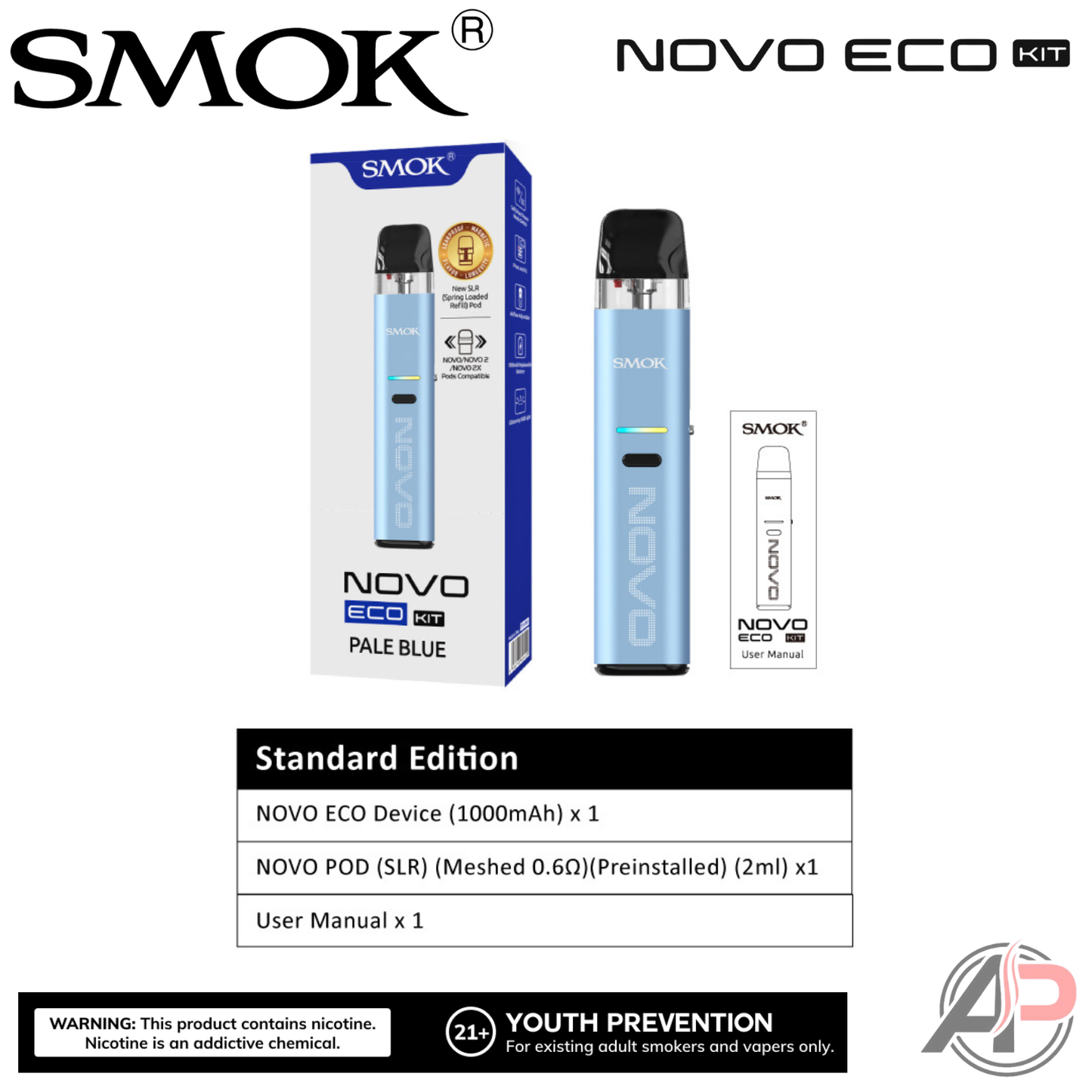 Smok Novo Eco 30w Pod System Starter Kit device