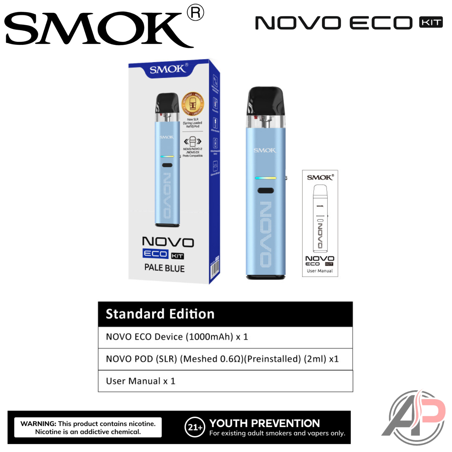 Smok Novo Eco 30w Pod System Starter Kit device – Apvs
