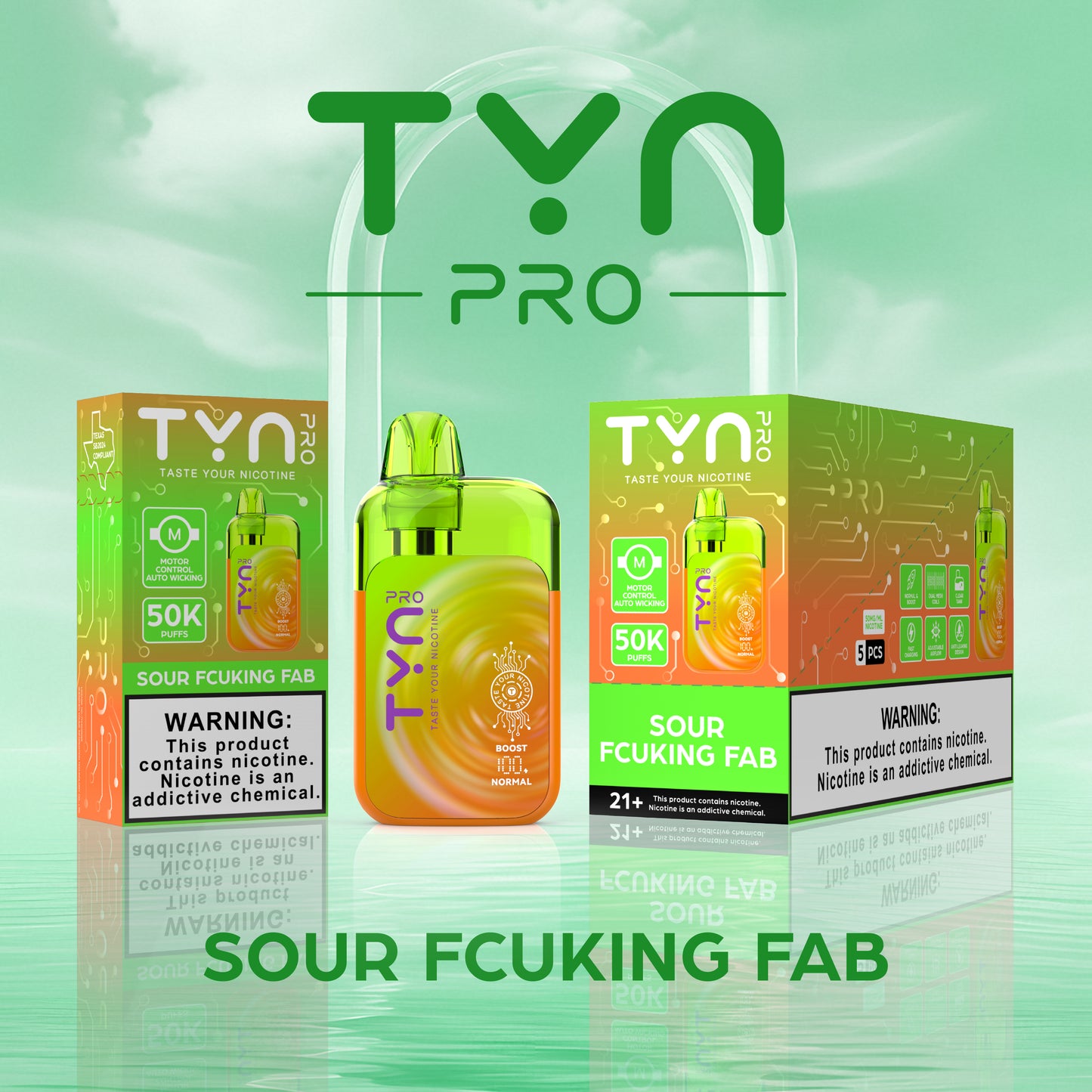 Tyn Pro 50,000 Puffs Disposable Vape Device