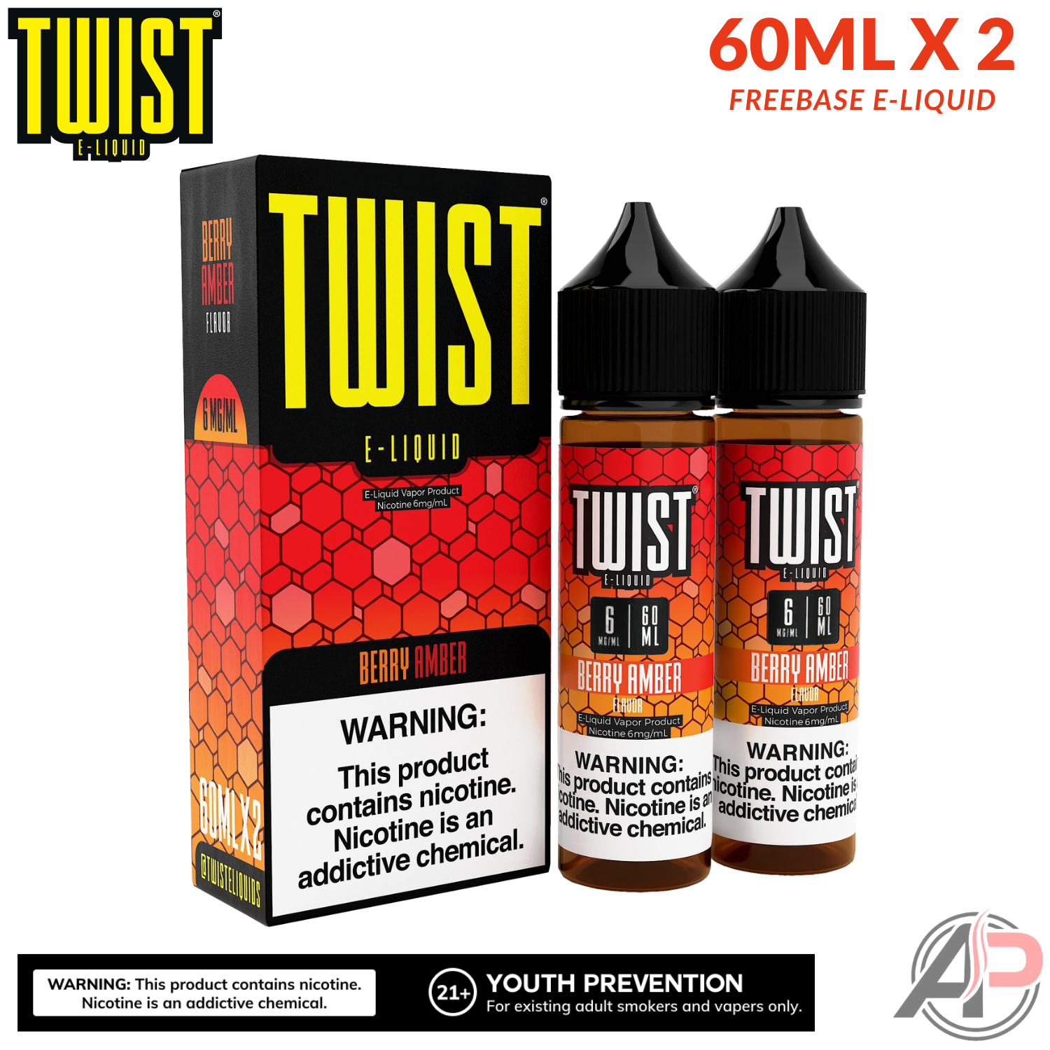 Twist Berry Amber E-Liquid 120mL