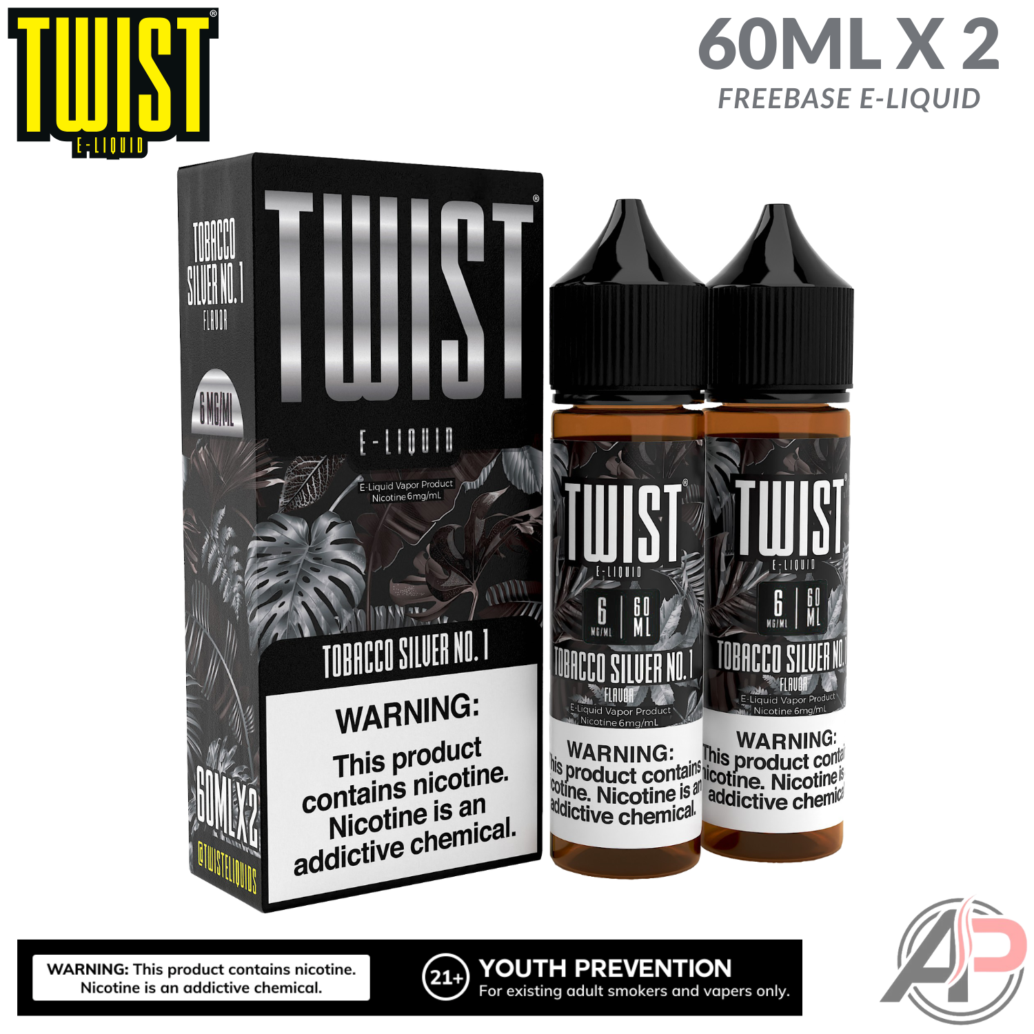 Twist Tobacco Silver No. 1 E-Liquid 120mL
