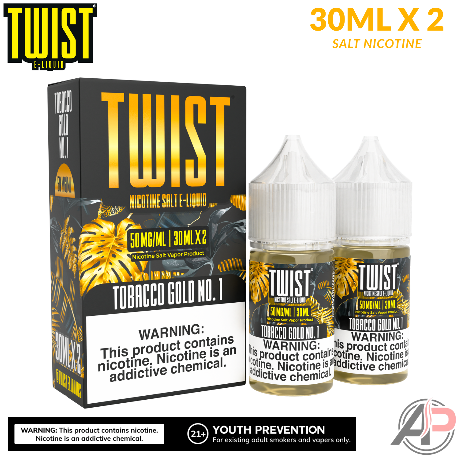 Twist Tobacco Gold No. 1 Salt Nicotine 60mL