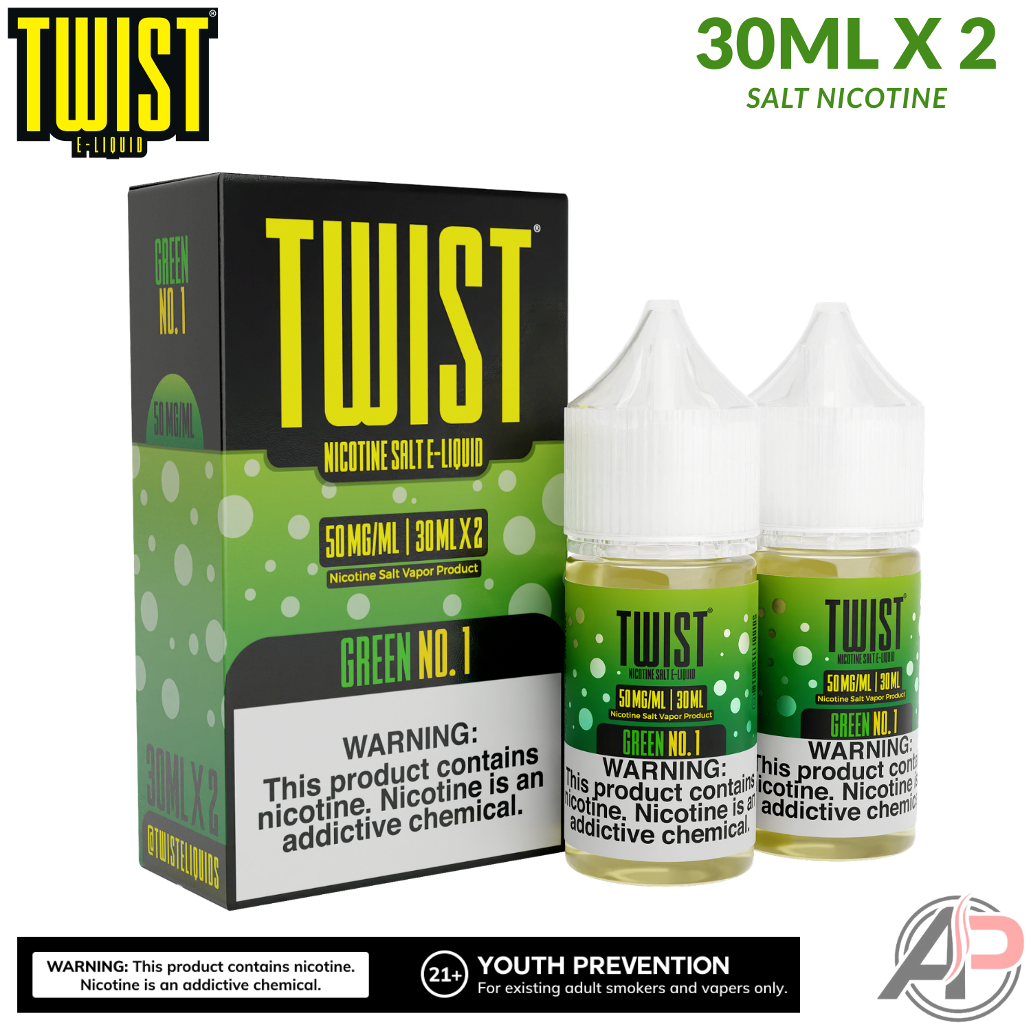 Twist Green No. 1 Salt Nicotine 60mL