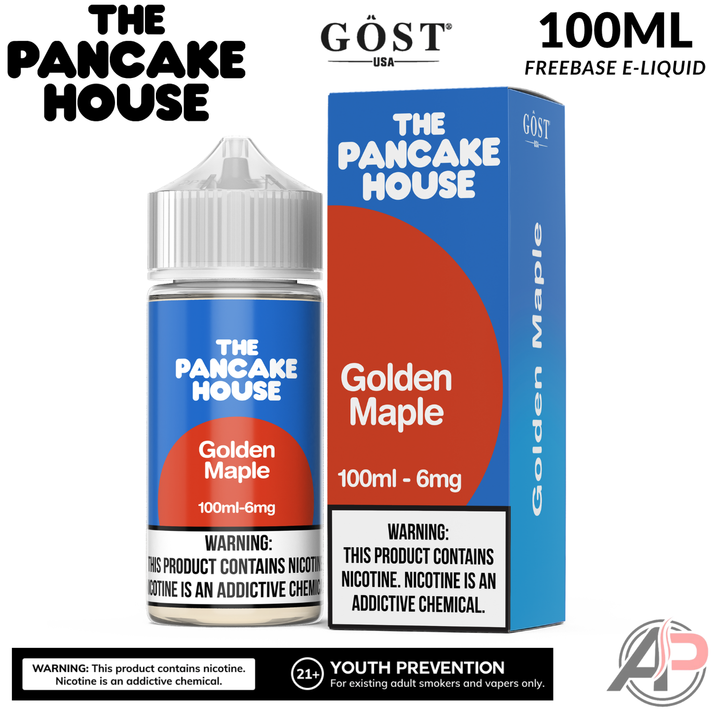 The Pancake House Golden Maple Gost Vapor E-Liquid 100mL