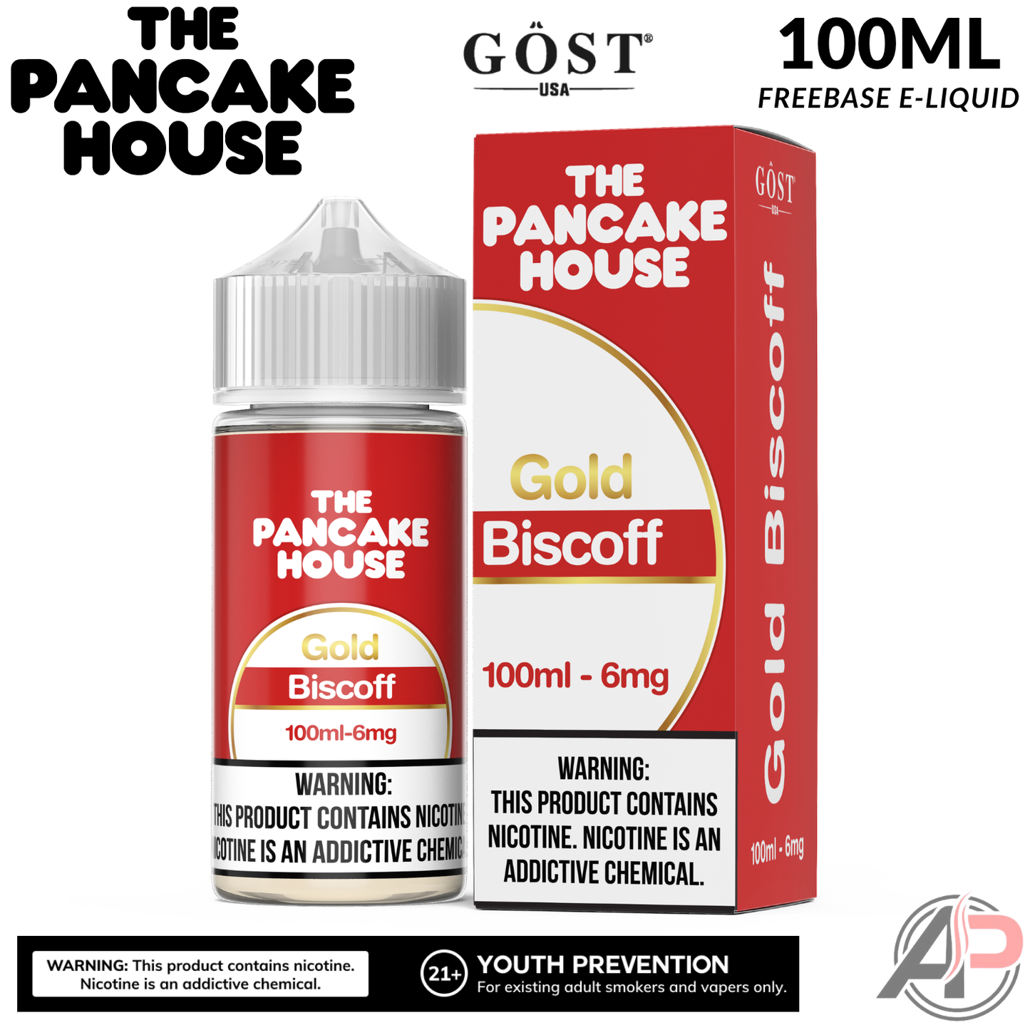 The Pancake House Gold Biscoff Gost Vapor E-Liquid 100mL