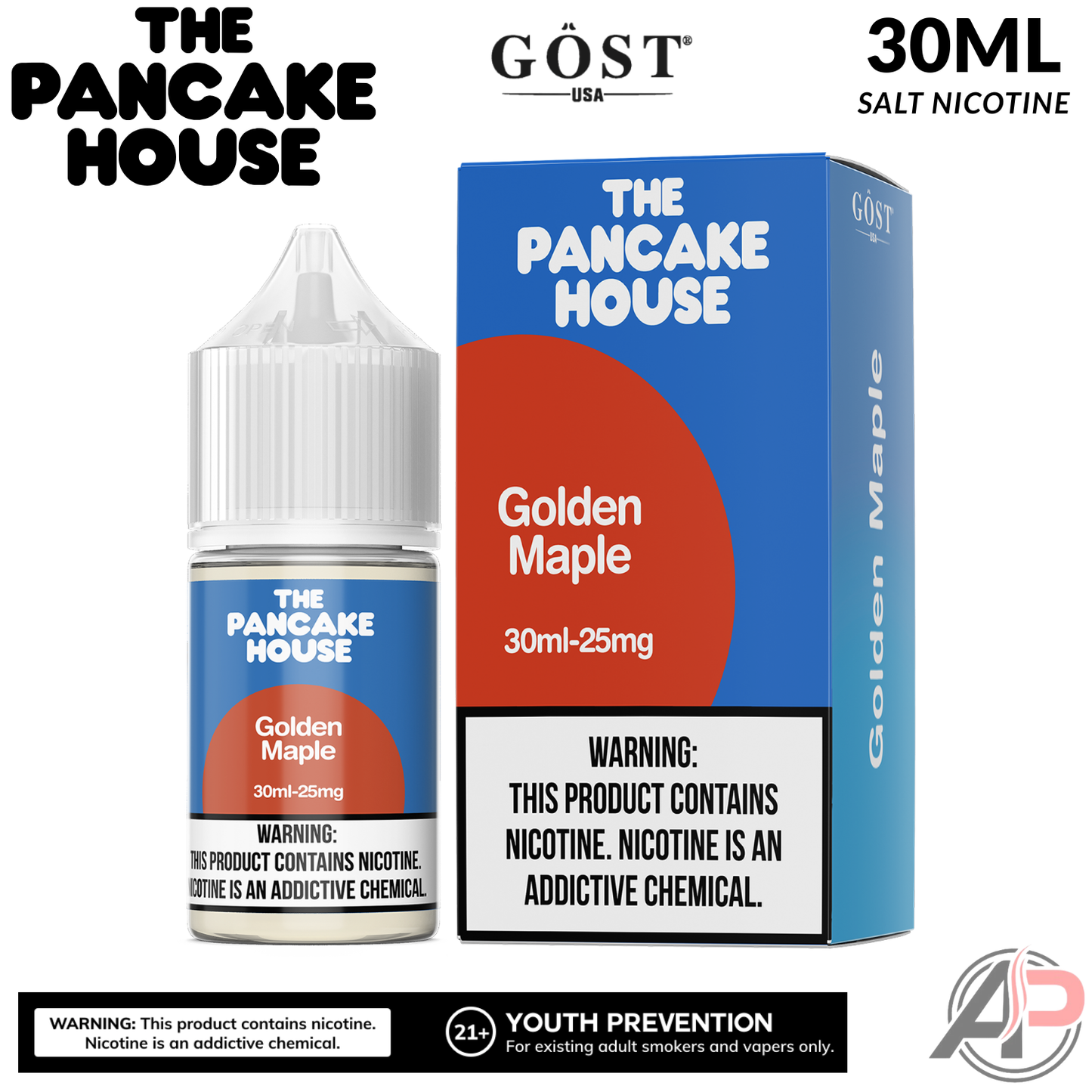 The Pancake House Golden Maple Gost Vapor Salt Nicotine 30mL