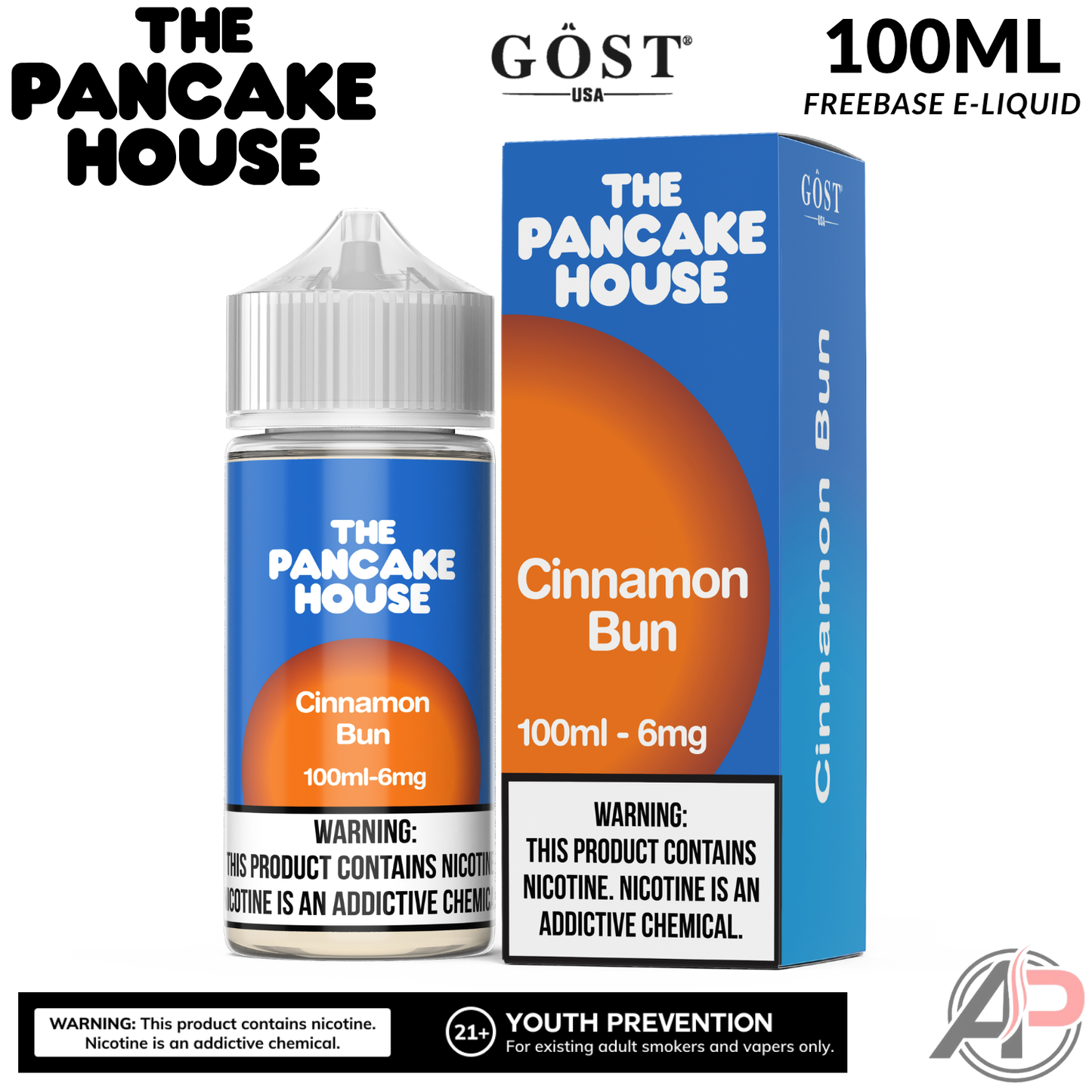 The Pancake House Cinnamon Bun Gost Vapor E-Liquid 100mL