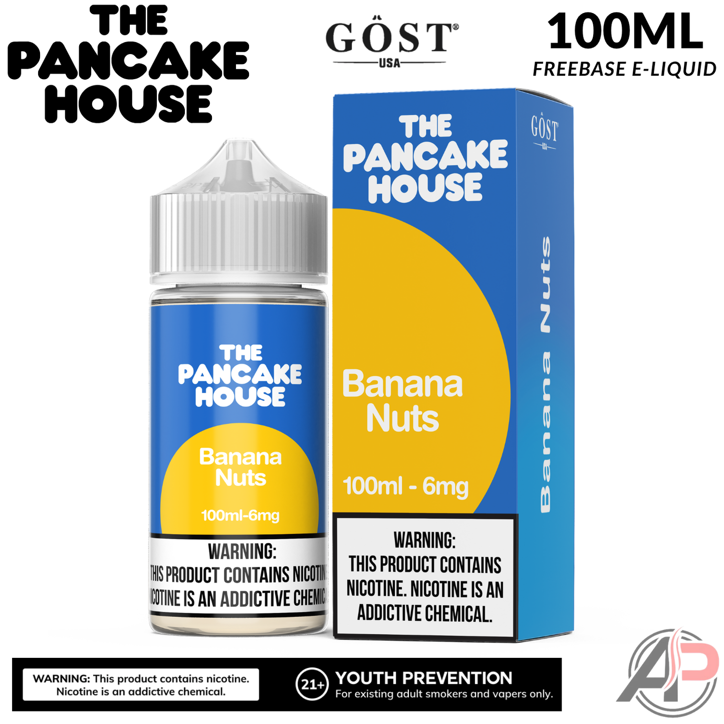 The Pancake House Banana Nuts Gost Vapor E-Liquid 100mL