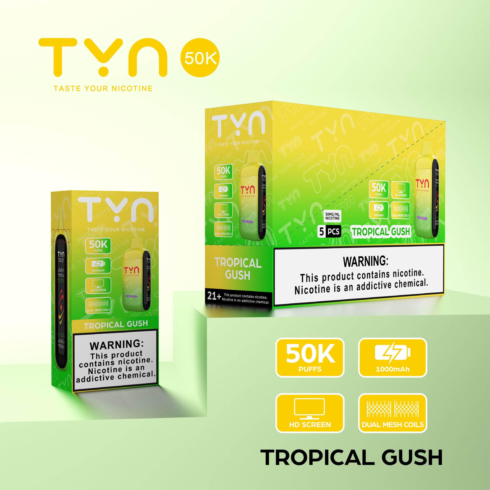 Tyn 50000 Puffs Disposable Vape Device