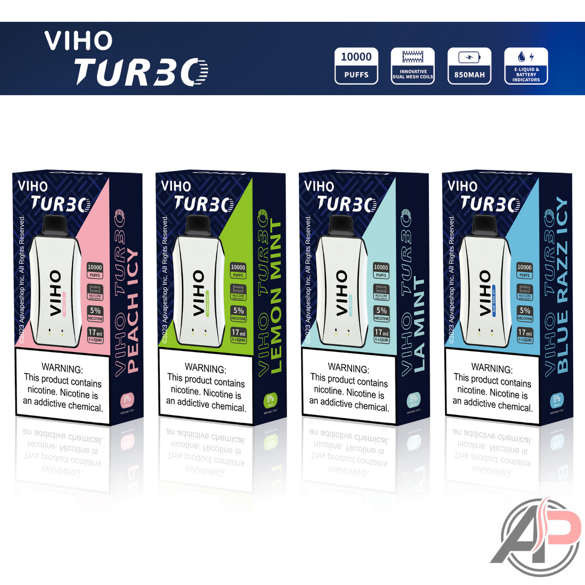 Viho Turbo 10000 Puff Disposable Vape Device – Apvs