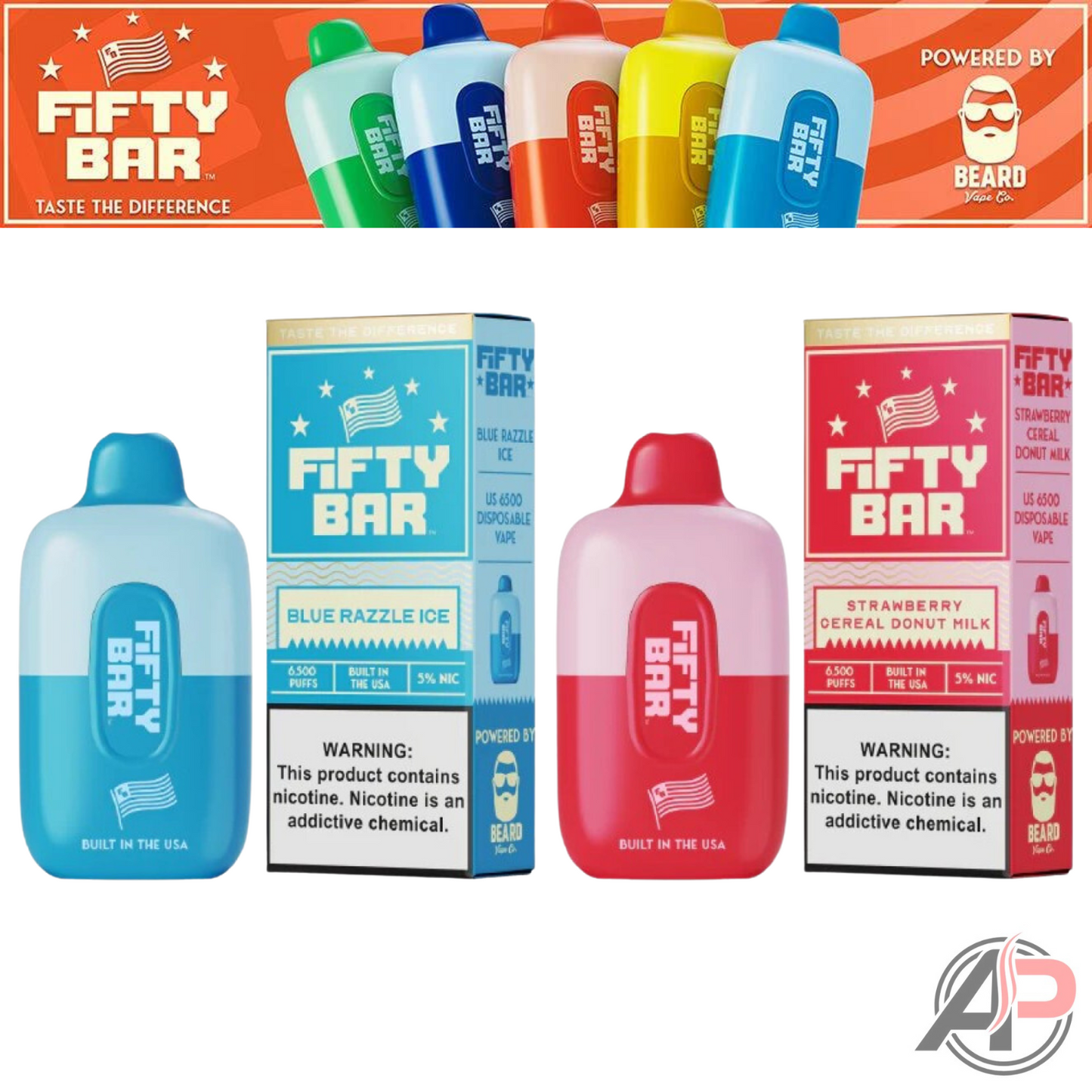 Fifty Bar 6500 Puffs Vape Disposable Device