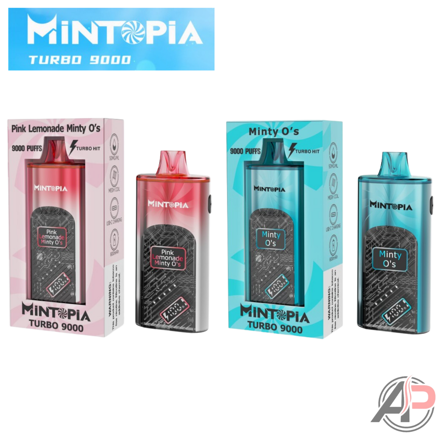 Mintopia Turbo 9000 Puff Disposable Vape Device