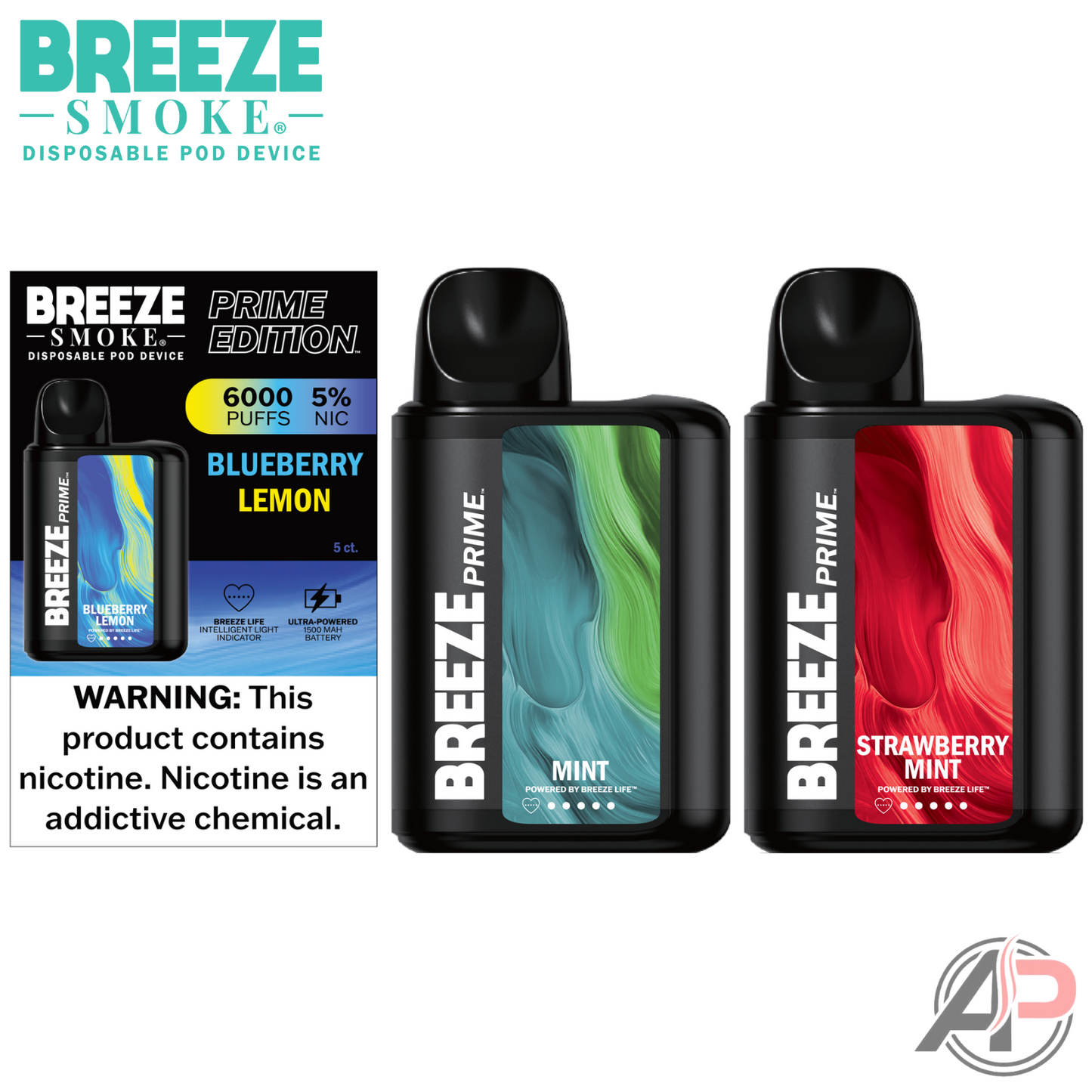 Breeze Smoke Prime Edition 6000 Puff Disposable Vape Device