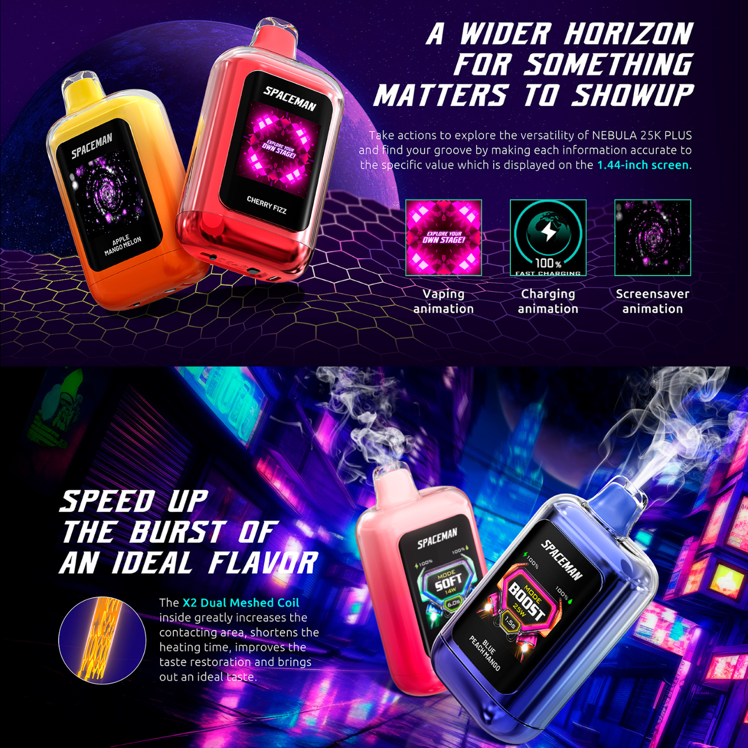 Smok Spaceman Nebula 25k Plus Disposable Vape All Flavors Apvs Smok Spaceman Nebula 25k Plus Disposable Vape All Flavors Apvs