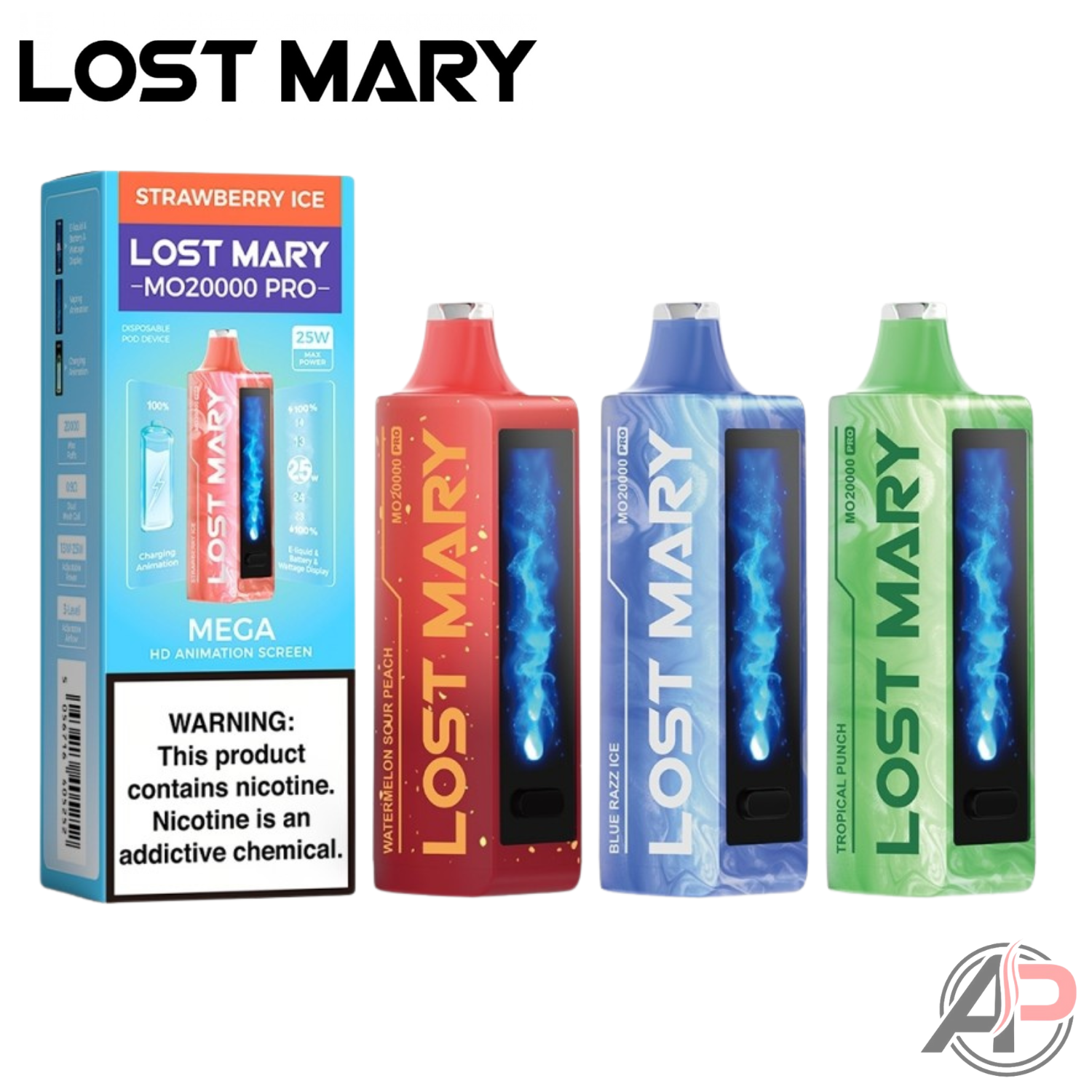 Lost Mary MO20000 Pro Disposable Vape All Flavors Apvs Lost Mary MO20000 Pro Disposable Vape All Flavors Apvs