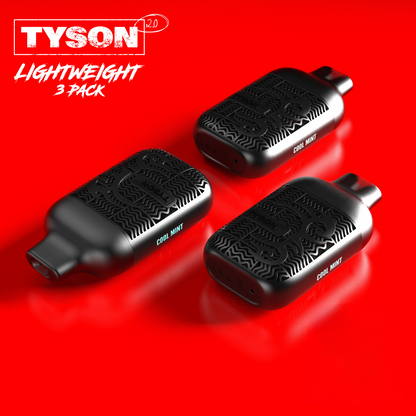 Tyson 2.0 Lightweight 6000 Puffs Disposable Vape Device 3 Pack